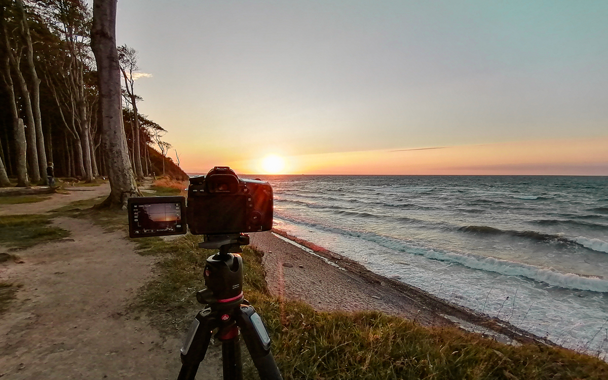 Bild von der Canon 70D mit 24mm Objektiv am Gespensterwald an der Ostseeküste