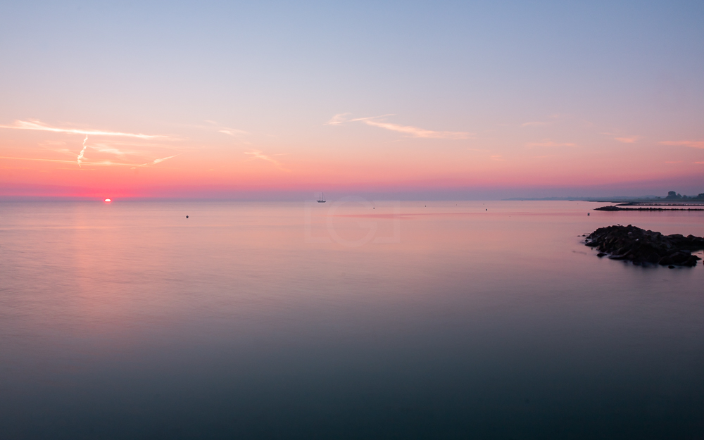 Sonnenaufgang im Meer unserer Ostsee