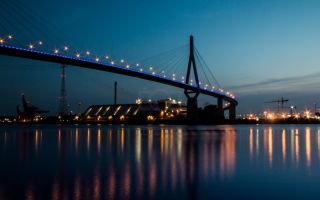 Köhlbrandbrücke Blue Port Hamburg